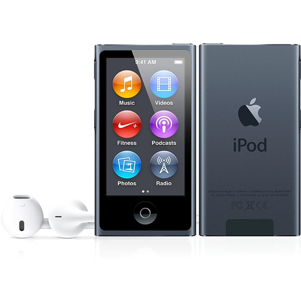 Apple MD481LLA MD481LL/A 16GB 7th Generation iPod Nano - Slate