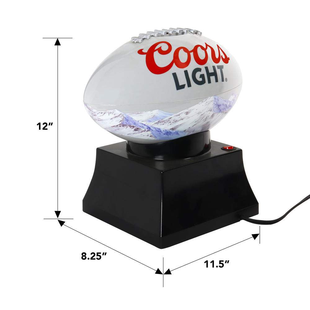 Coors CLFPM01 Light Hot Air Popcorn Maker and Football Serving Bowl
