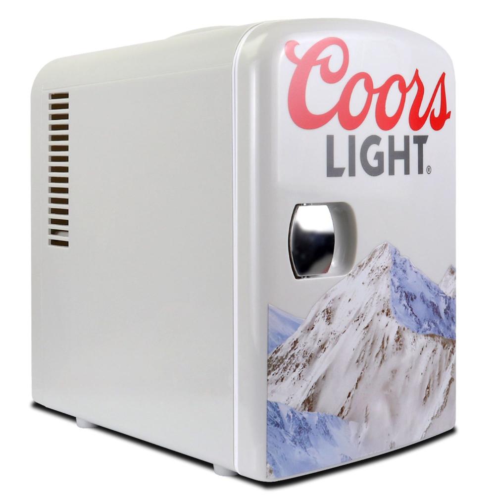 Coors CL04 Light 4L Mini Fridge 6 Can Portable Thermoelectric Cooler