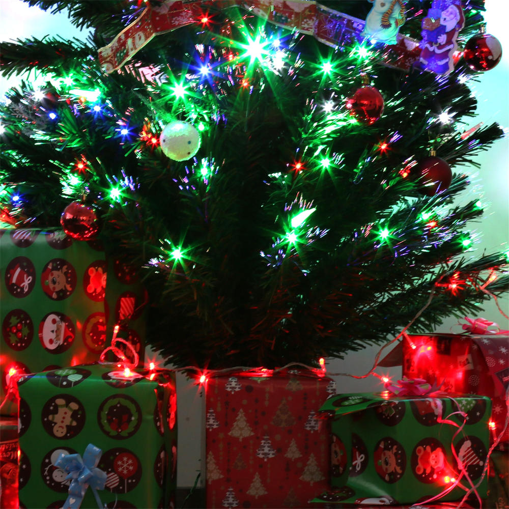 Kinbor 7' Pre-Lit Premium Spruce Christmas Tree with 280 LED Lights