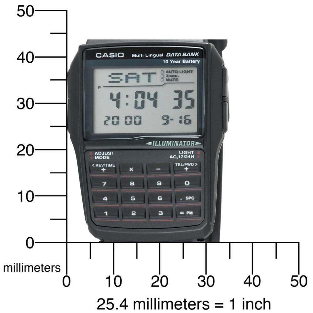 Casio DBC32-1A  Databank Calculator Resin Quartz Watch
