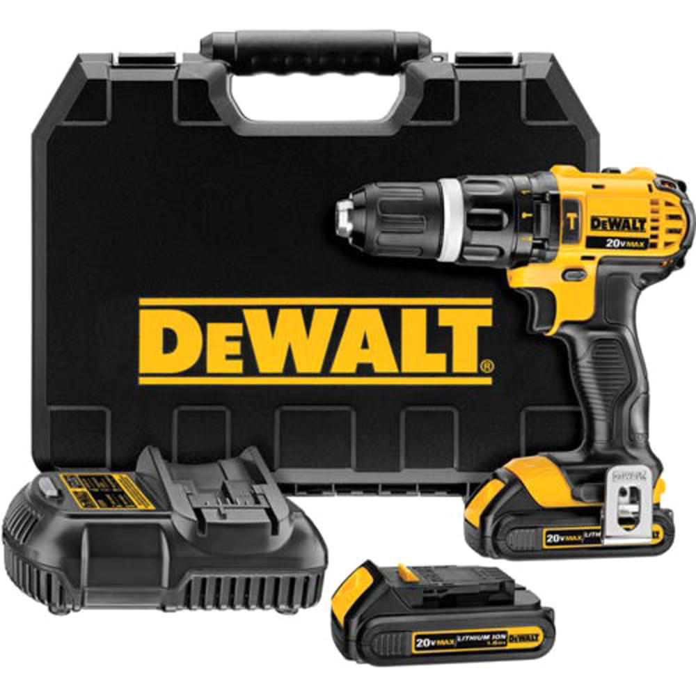 DeWalt 20V MAX Cordless 1/2" Hammer Drill Driver Kit
