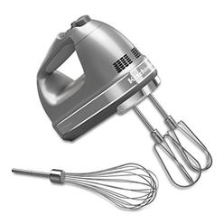 KitchenAid winco kitchenaid khm7210cu 7-speed digital hand mixer with turbo beater ii accessories and pro whisk - contour silver