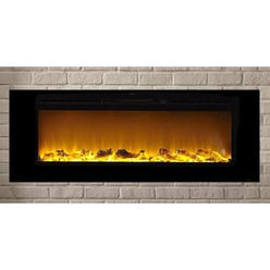 Touchstone Sideline 60" Wide Recessed Electric Fireplace - Black