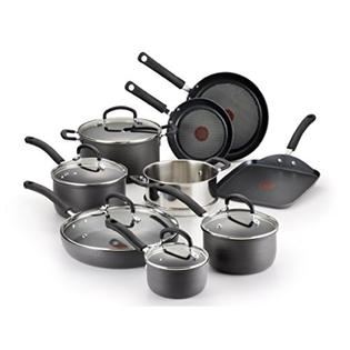 T-fal Ultimate Hard Anodized Titanium 14pc. Cookware Set - Sears