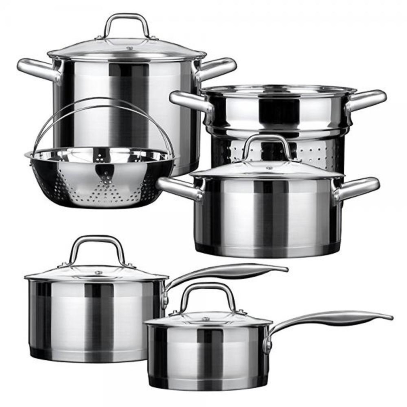 DUXTOP 10pc. Stainless Steel Impact-Bonded Cookware Set