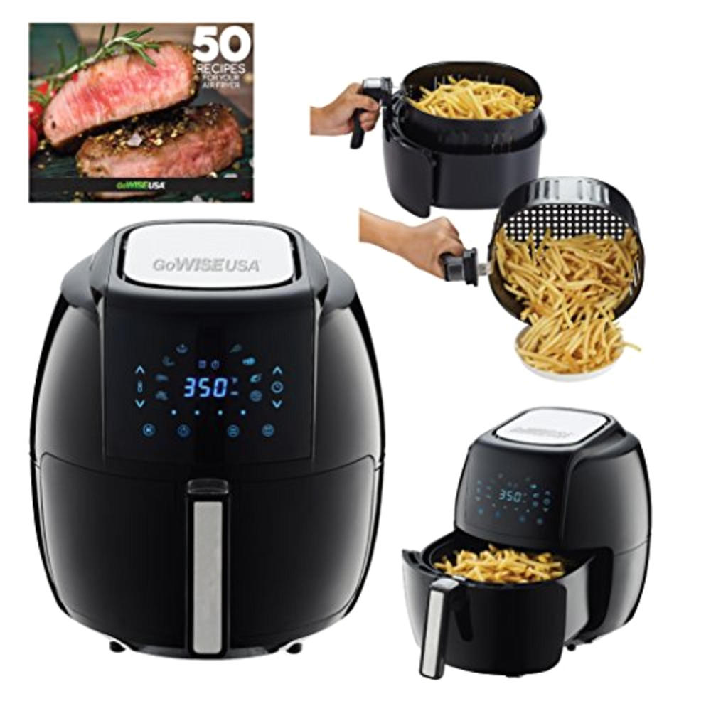 GoWISE USA GW22731  5.8qt. 8-in-1 Electric Air Fryer - Black