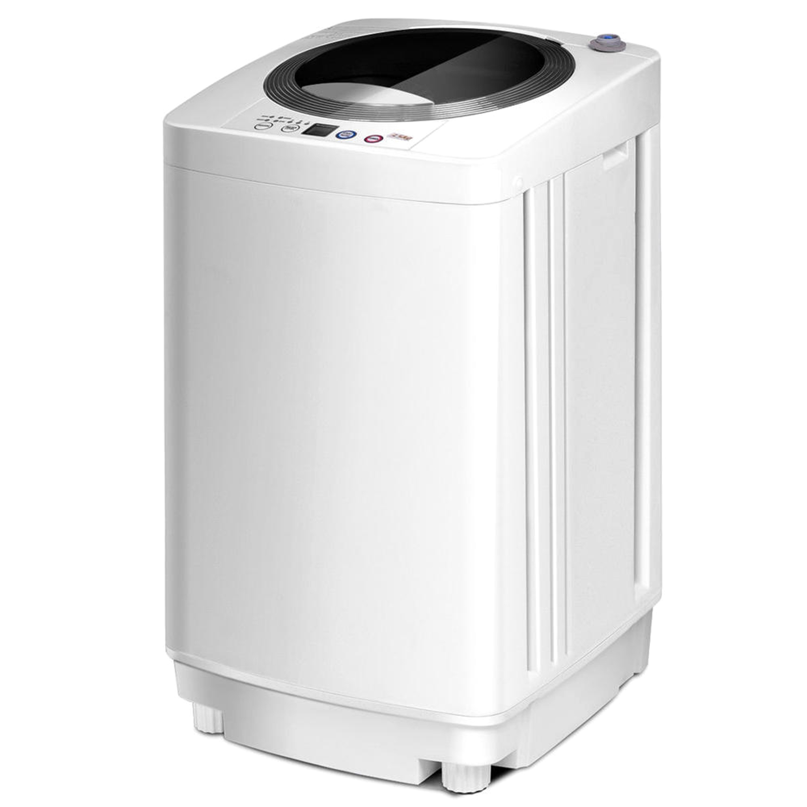 Giantex Portable Washing Machine, 2-in-1 Full-Automatic Wash & Dry, 8 lbs  Capacity Laundry Washer w/5 Programs, 3 Water Levels & Drain Pump, Compact