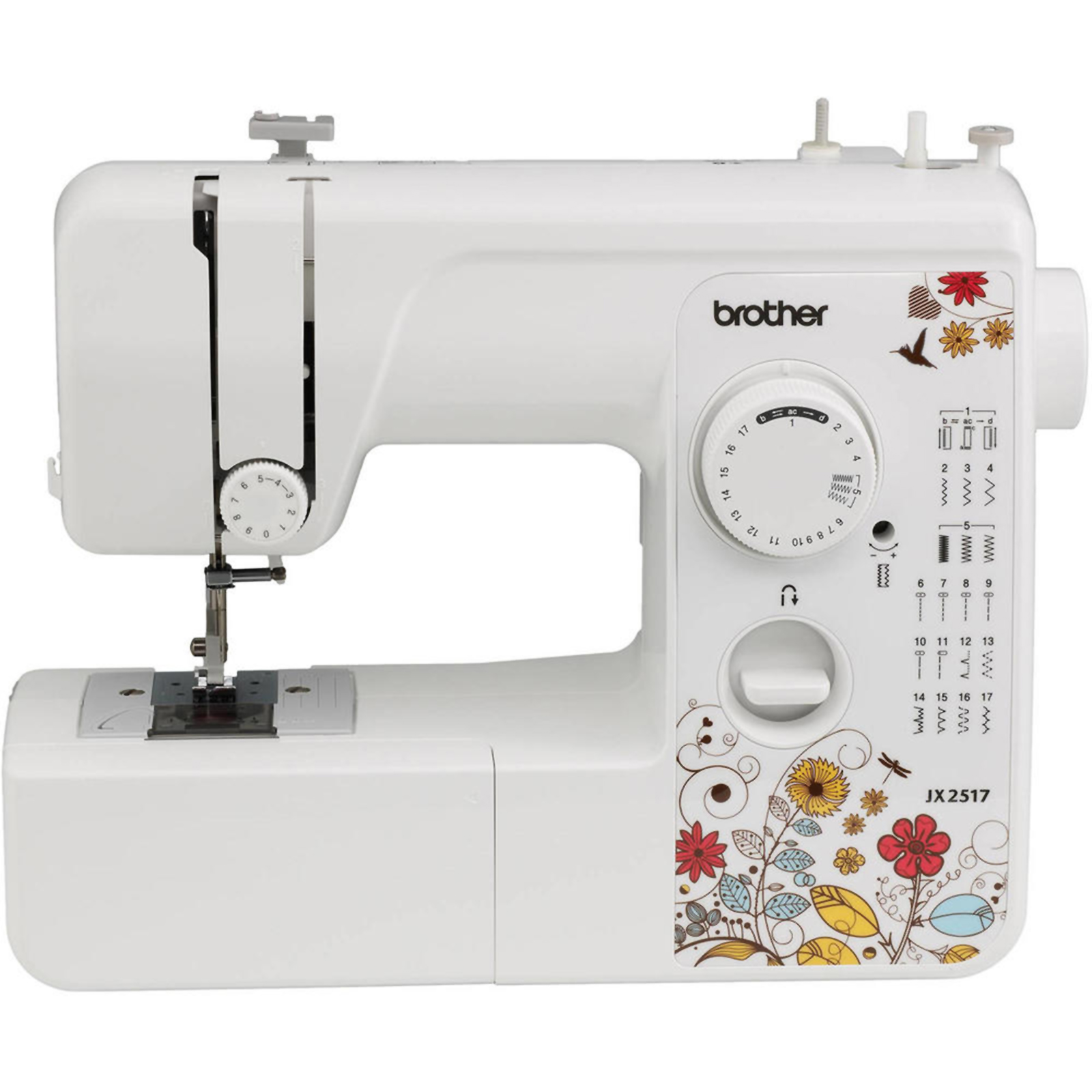 LSS-505+C MICHLEY Desktop 12-Stitch Sewing Machine and Accessories, White