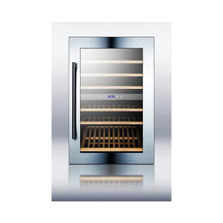 Summit Appliance VC60D 24 in. Freestanding Wine Cooler with Digital Controls & LED Lighting&#44; Unfinished - 51 Bottle
