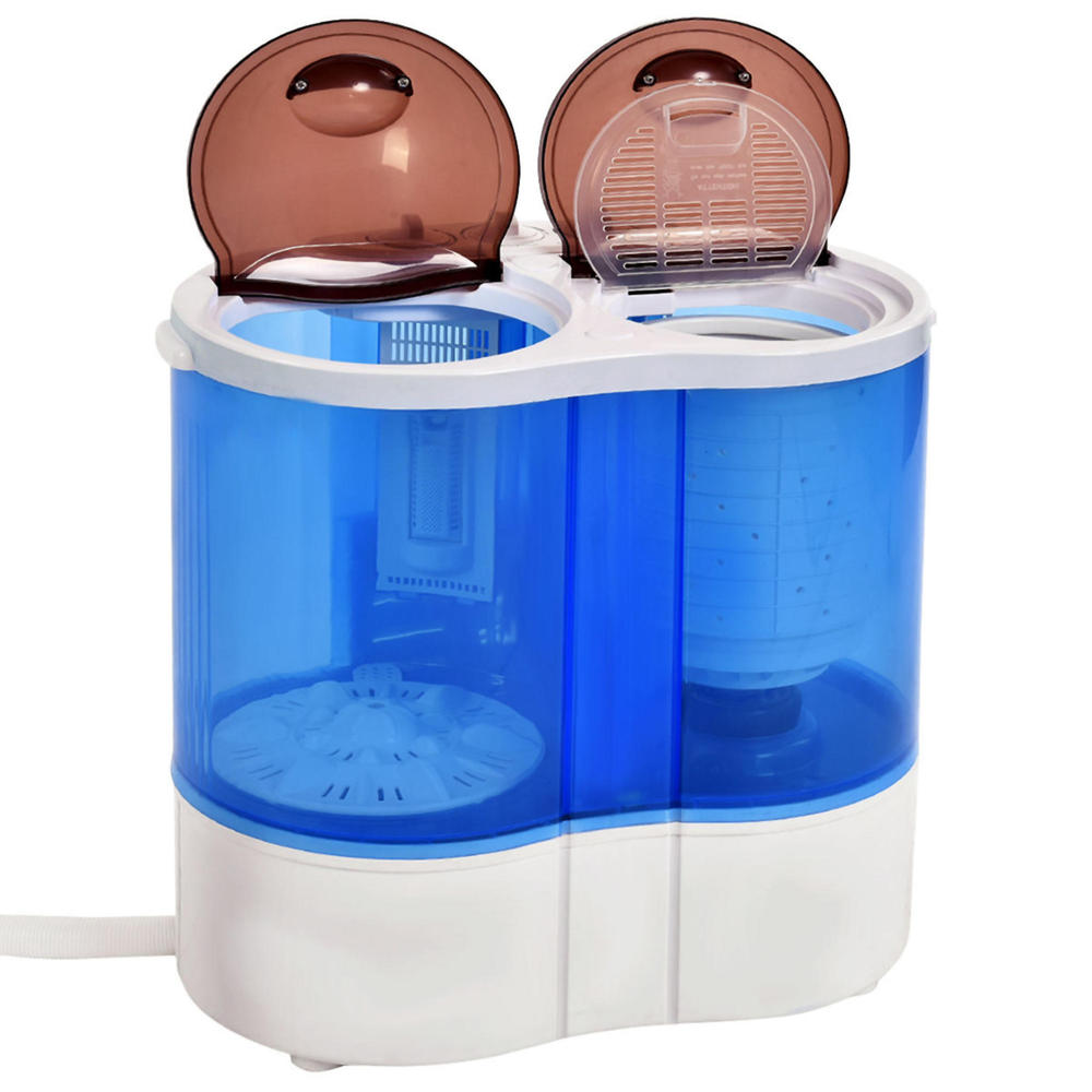 Costway EP22757 Portable Mini Washing Machine with Compact Twin Tub
