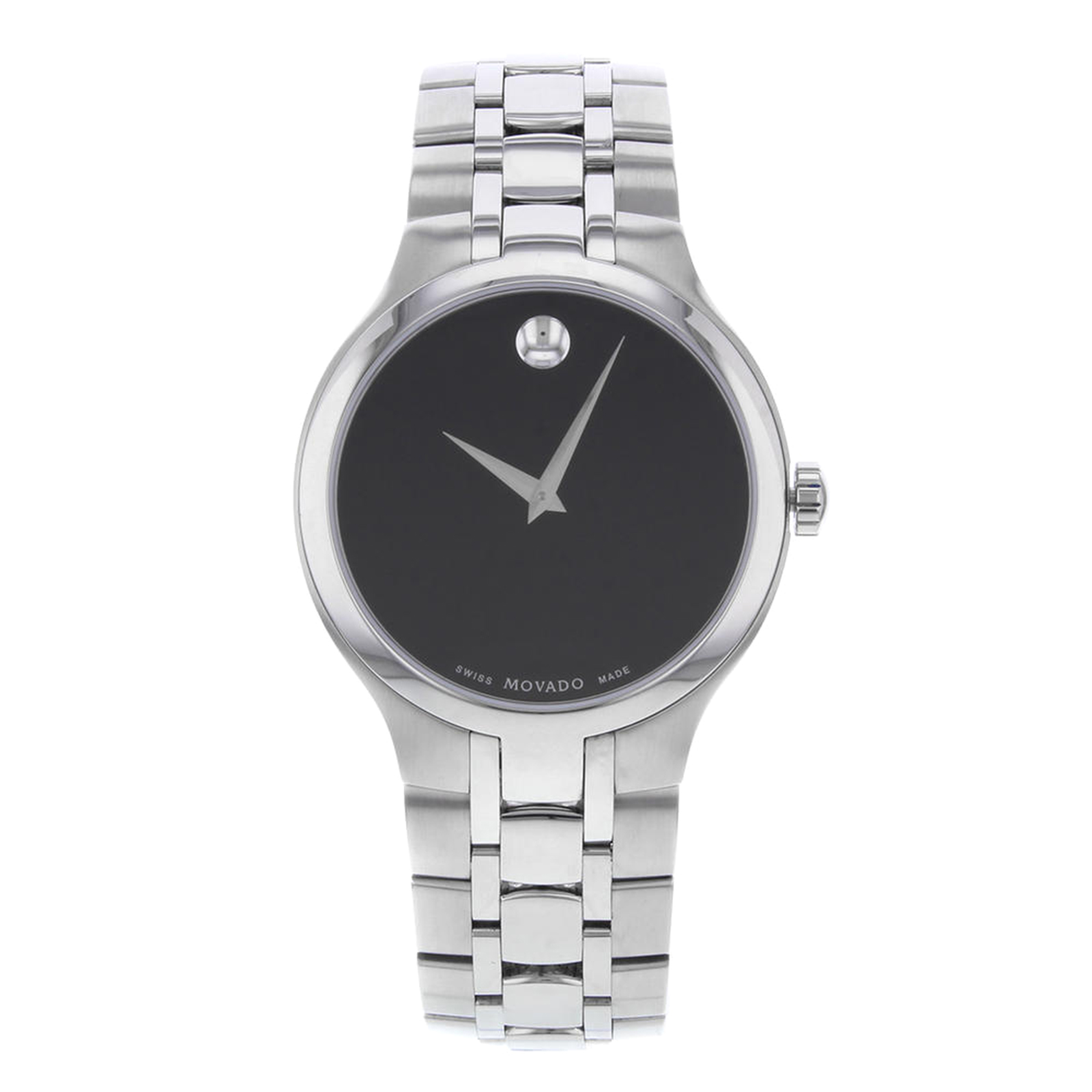 movado museum stainless steel