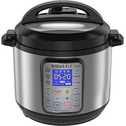 Instant Pot 6010887 6 qt. Duo Plus Stainless Steel Pressure Cooker&#44; Black & Silver
