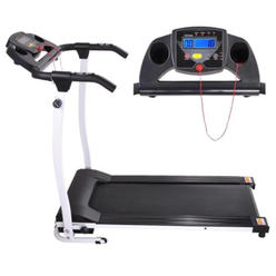 AplusBuy Yescom 1100W Folding Electric Treadmill Portable Power Motorized Machine Running Gym Fitness White
