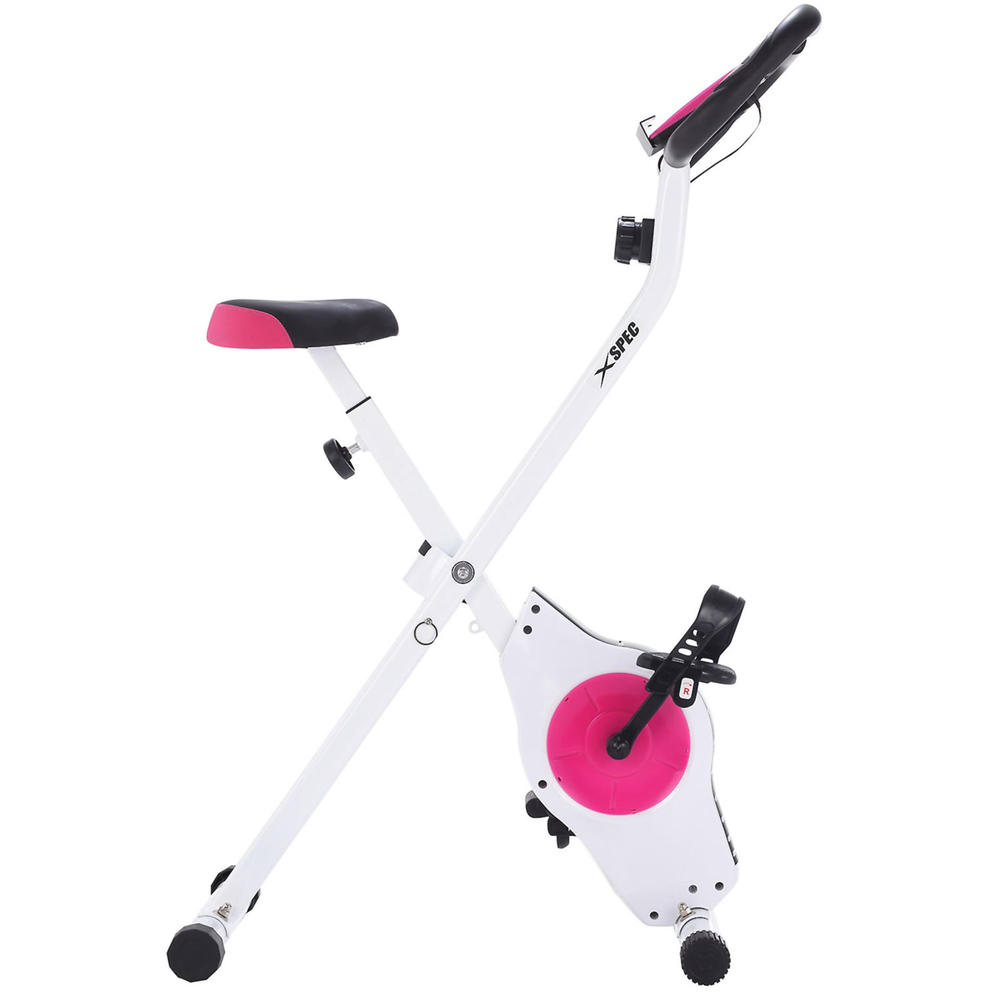 Xspec CRS804706 Upright Exercise Bike with Folding Design