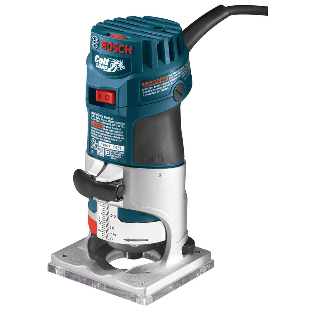 Bosch 5.6A Colt Electronic Variable-Speed Palm Router