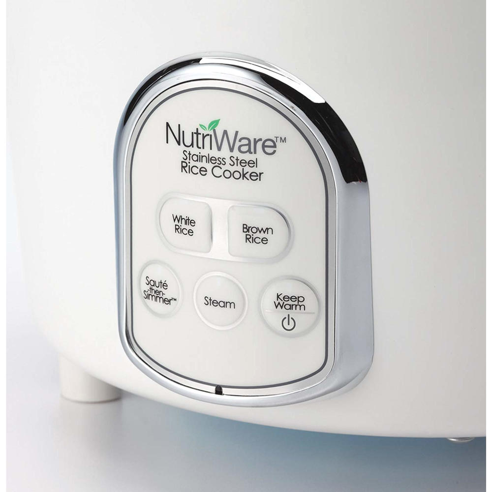 Aroma NRC687SD1SG NutriWare 14-Cup Digital Rice Cooker and Food Steamer - White