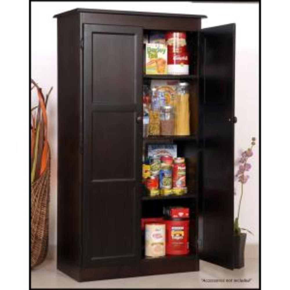 Concepts In Wood 30" 4-Shelf Multi-Use Storage Cabinet - Espresso Finish