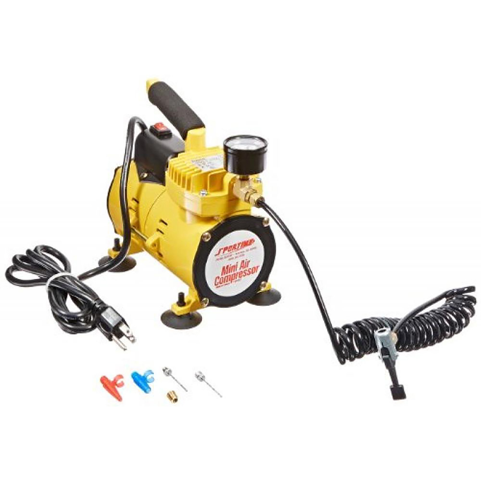 Sportime Professional Electric Ball Inflator - Yellow