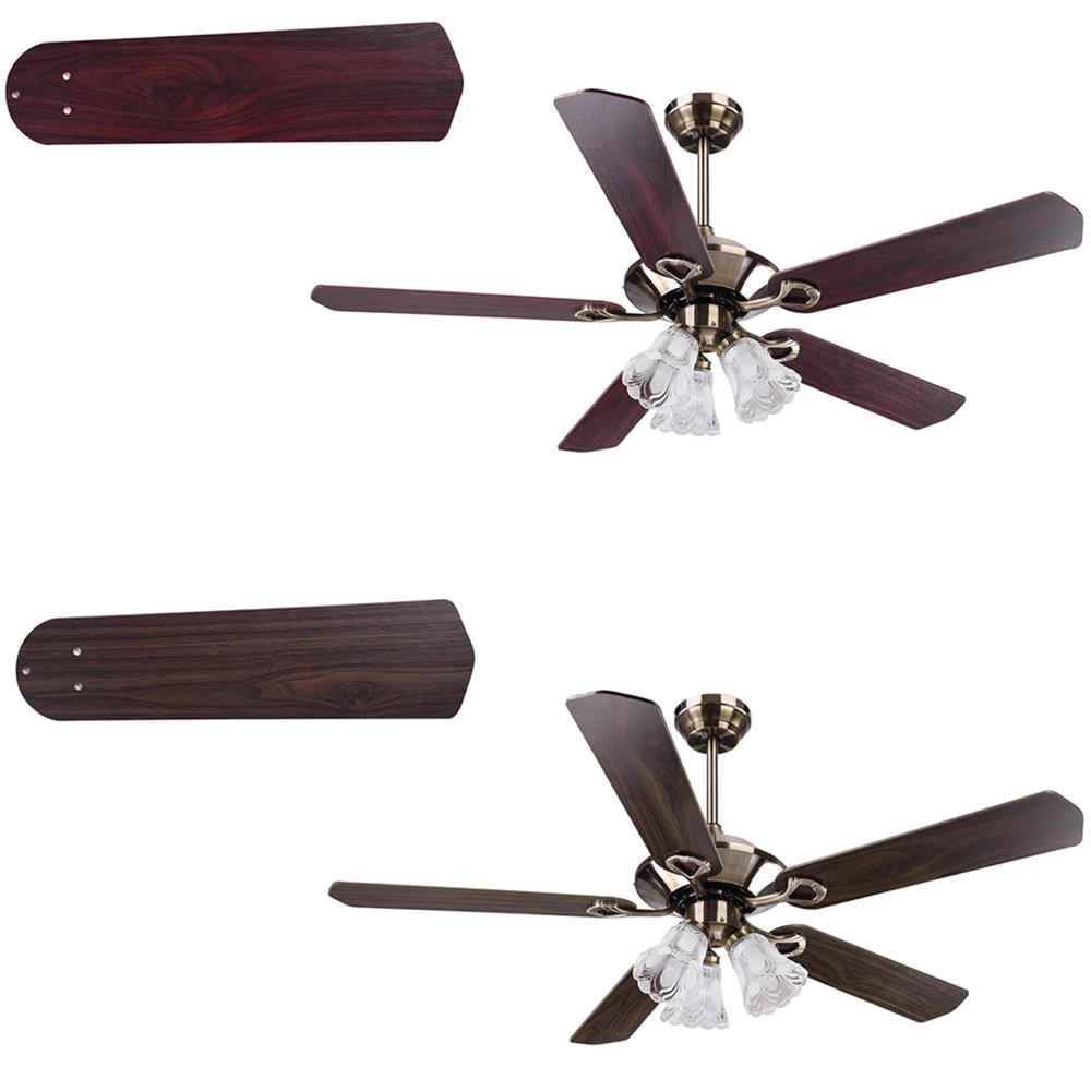 Hampton Bay 11CFL002-52IN503-25 52" 5 Blades Reversible Ceiling Fan with Light Kit - Antique Bronze