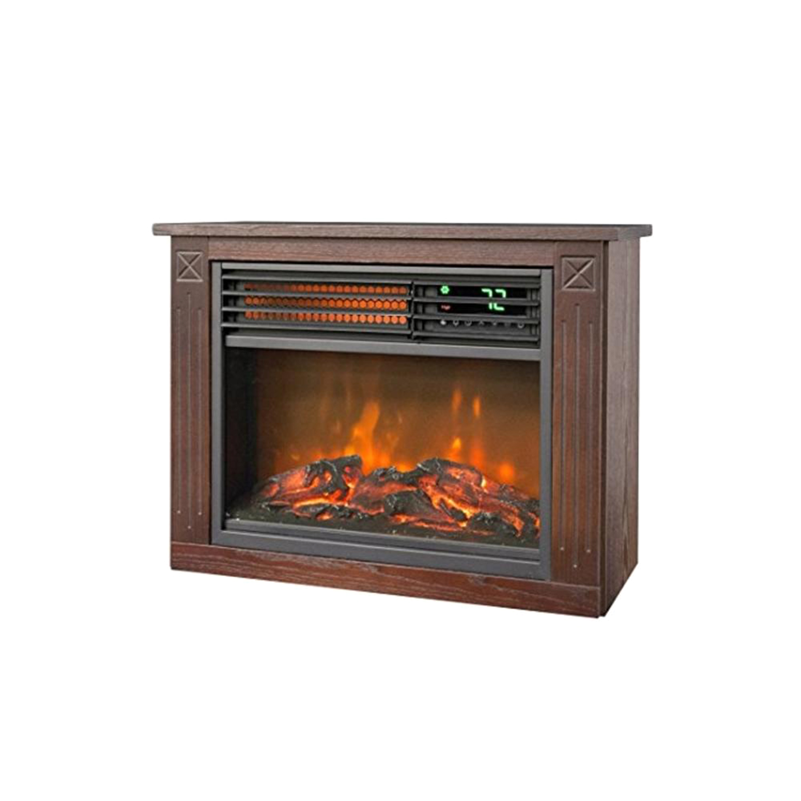 Lifesmart Infrared Quartz Heater In Oak W Remote