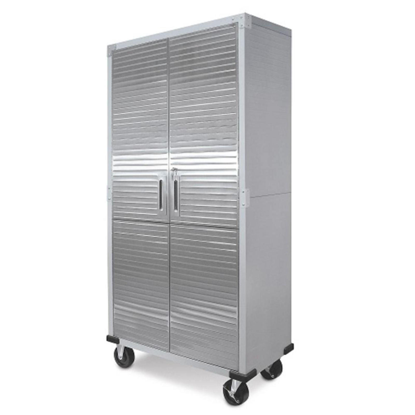 Seville Classics UltraHD 600lb 4-Shelf Storage Cabinet - Silver