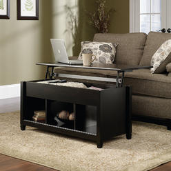 Winado Lift Up Top Coffee Table with Hidden Compartment End Rectangle Table Storage Space Living Room Furniture (Black)