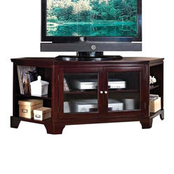 Acme United Acme Furniture Namir Collection 91057 62 TV Stand 2 Glass Doors  4 Open Storage Compartments in Espresso
