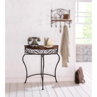 Kozy Life Boston Metal Half Moon Console Table Sears Marketplace