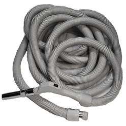 Central Vac Hose Assy 40Ft Low Voltage Crushproof Hose With Switch-Grey