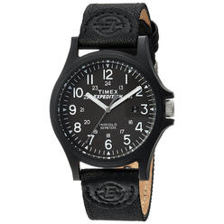 Timex TW4B08100 Mens Expedition Arcadia Black Fabric Strap Watch