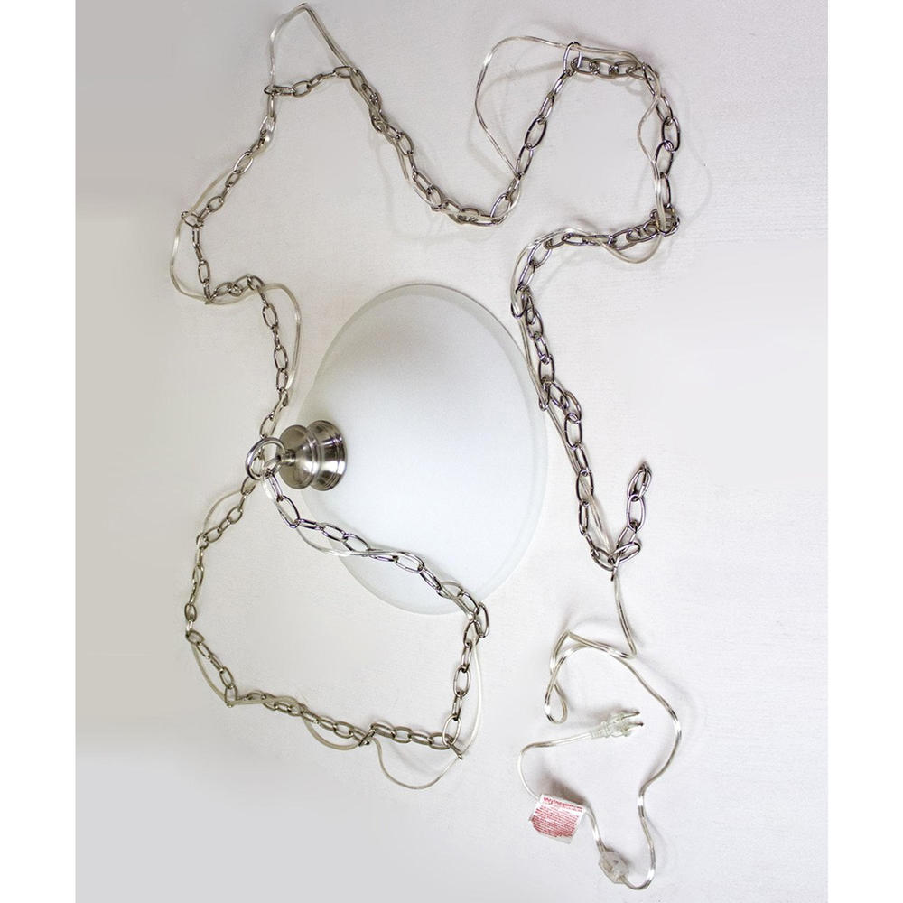 Dolan Designs Glass Shade Lamp - Brushed Nickel