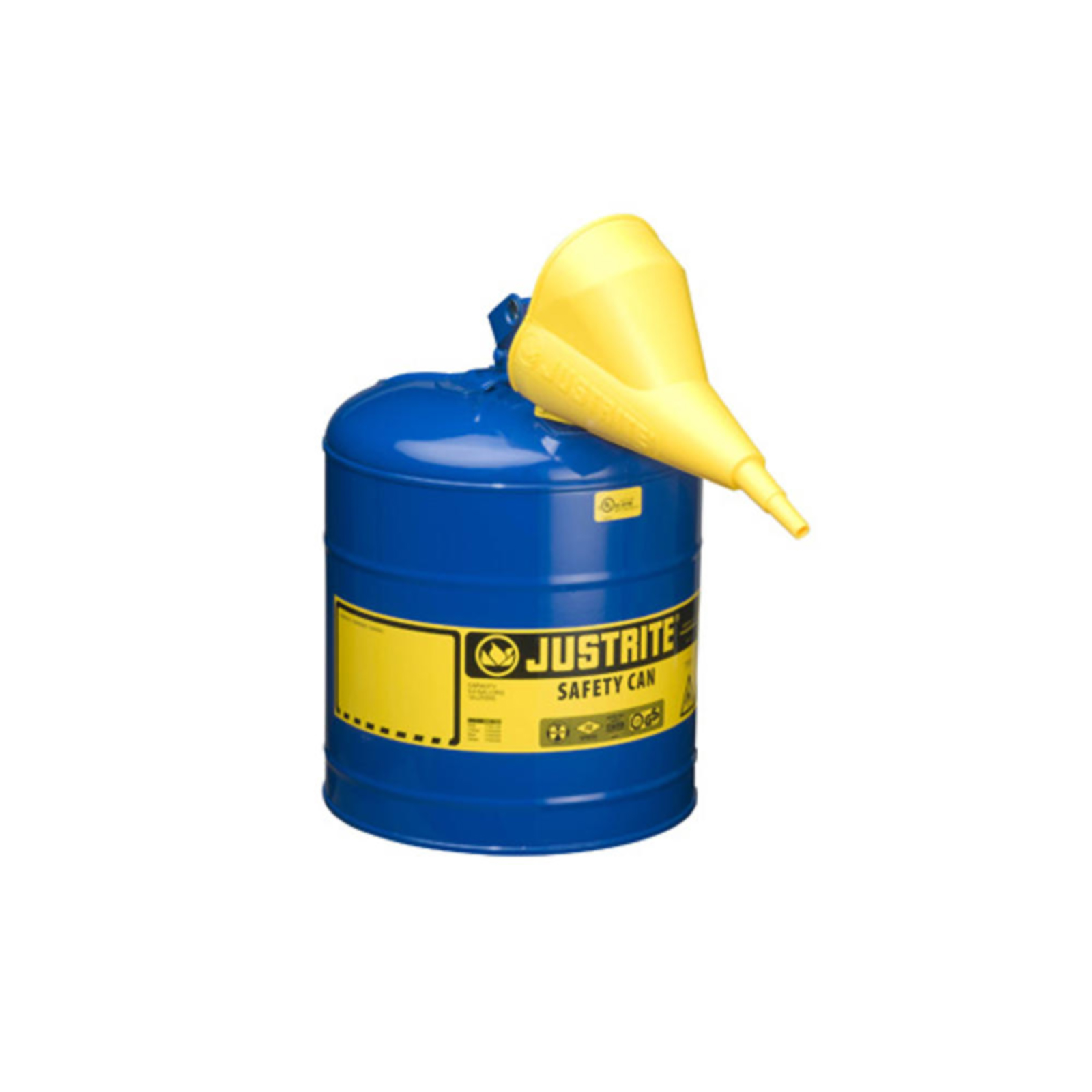 Justrite Mfg 5G Safety Can with Funnel - Blue