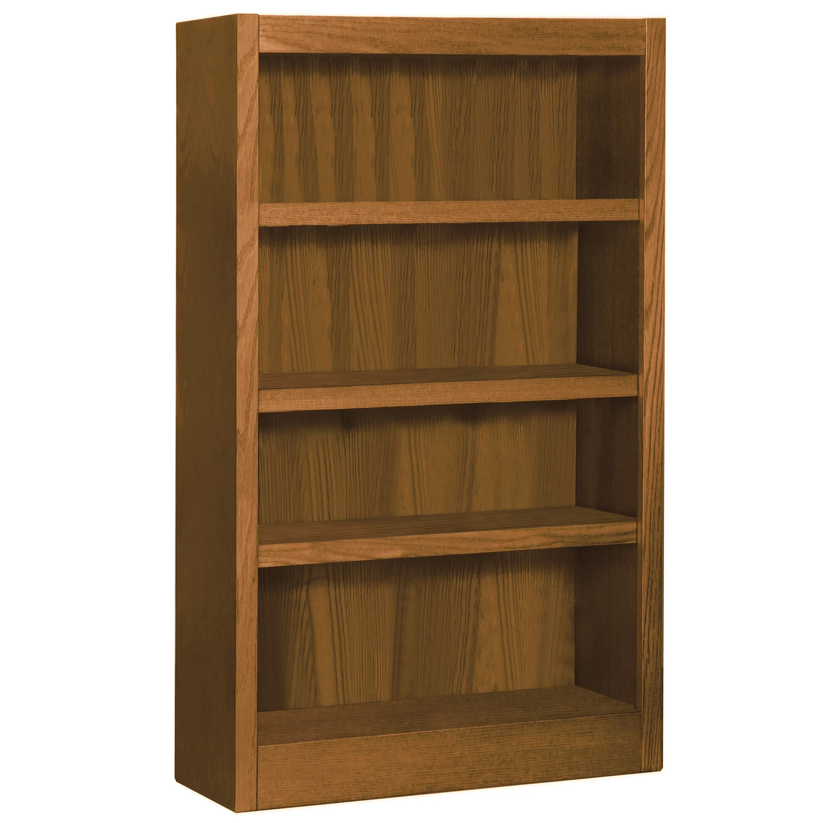 Concepts In Wood 30.5" 4 Shelf Single Wide Bookcase - Dry Oak Finish