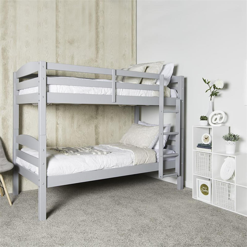 Walker Edison Twin Over Twin Bunk Bed - Gray