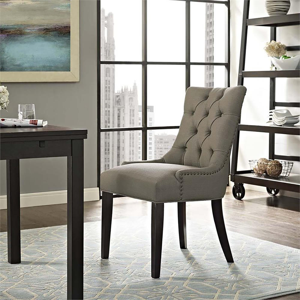 Modway Regent Fabric Upholstered Dining Chair - Granite