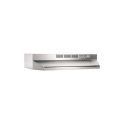 Broan-NuTone 413004 Non-Ducted Ductless Range Hood with Lights Exhaust Fan for Under Cabinet, 30-Inch, Stainless Steel