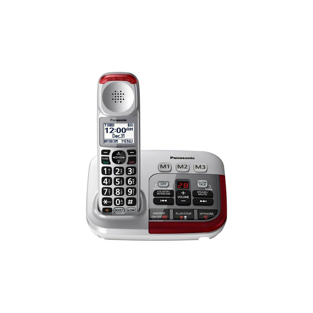Panasonic 16566 KX TGM450S Amplified Cordless Phone with Answering Machine