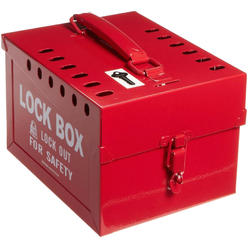 Brady 51171 Brady Group Lockout Box,13 Locks Max,Red  51171