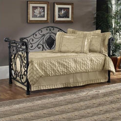 Hillsdale Mercer Metal Sleigh Daybed in Antique Brown with Trundle