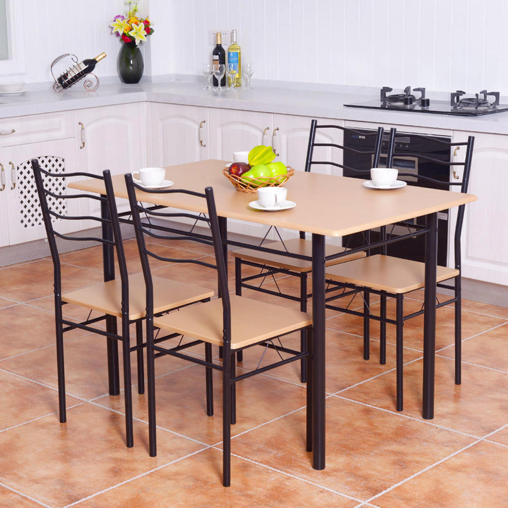 Goplus 5pc. Dining Table Set with Chairs