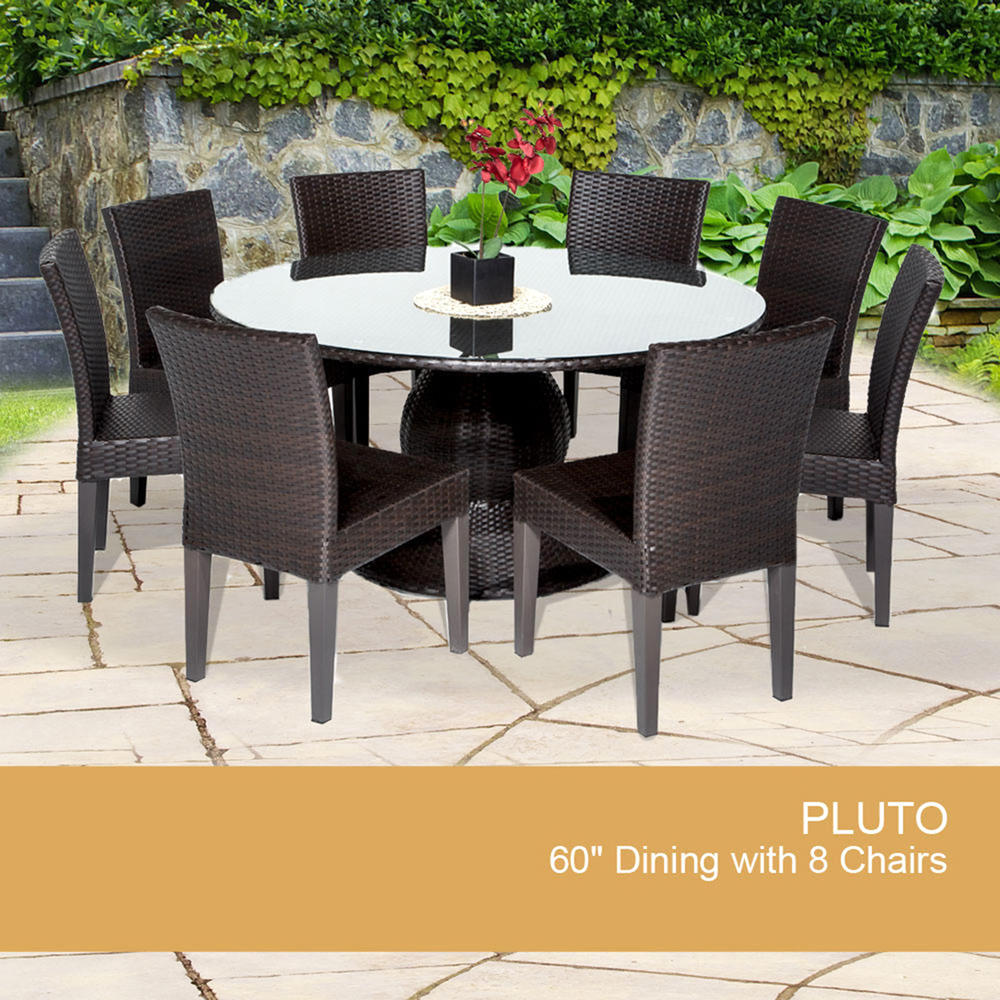 TK Classics Pluto 9pc. Patio Dining Table and Chair Set