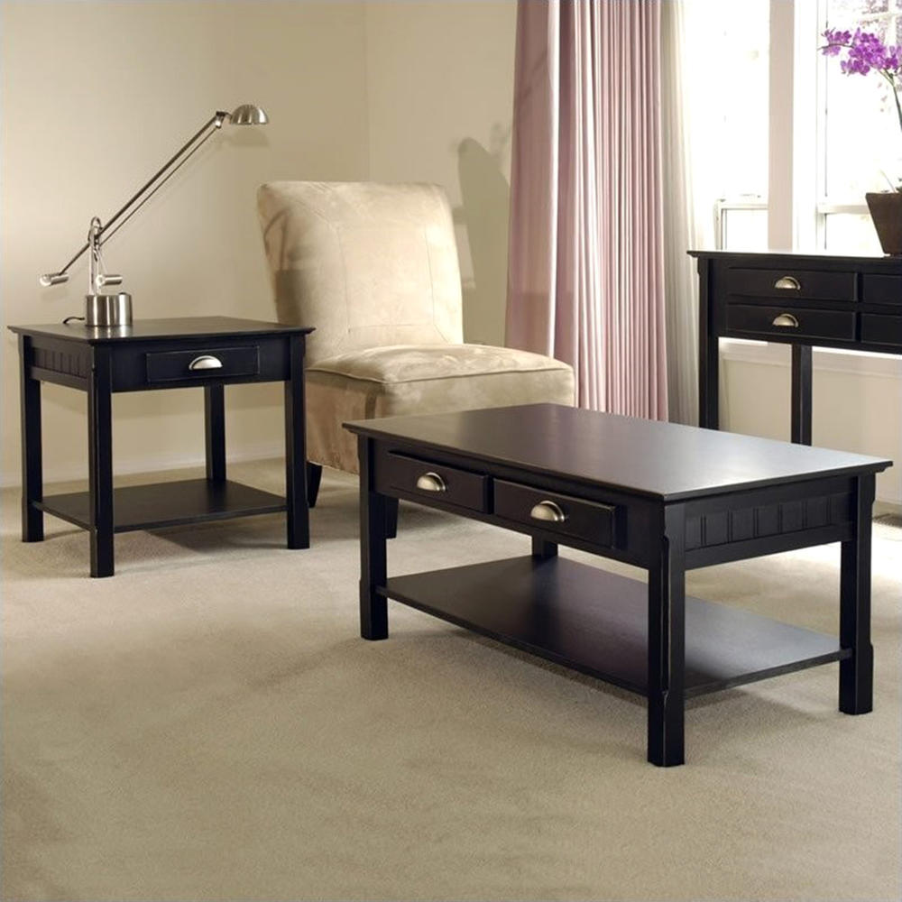 Winsome Timber 2pc. Coffee and End Table Set - Black