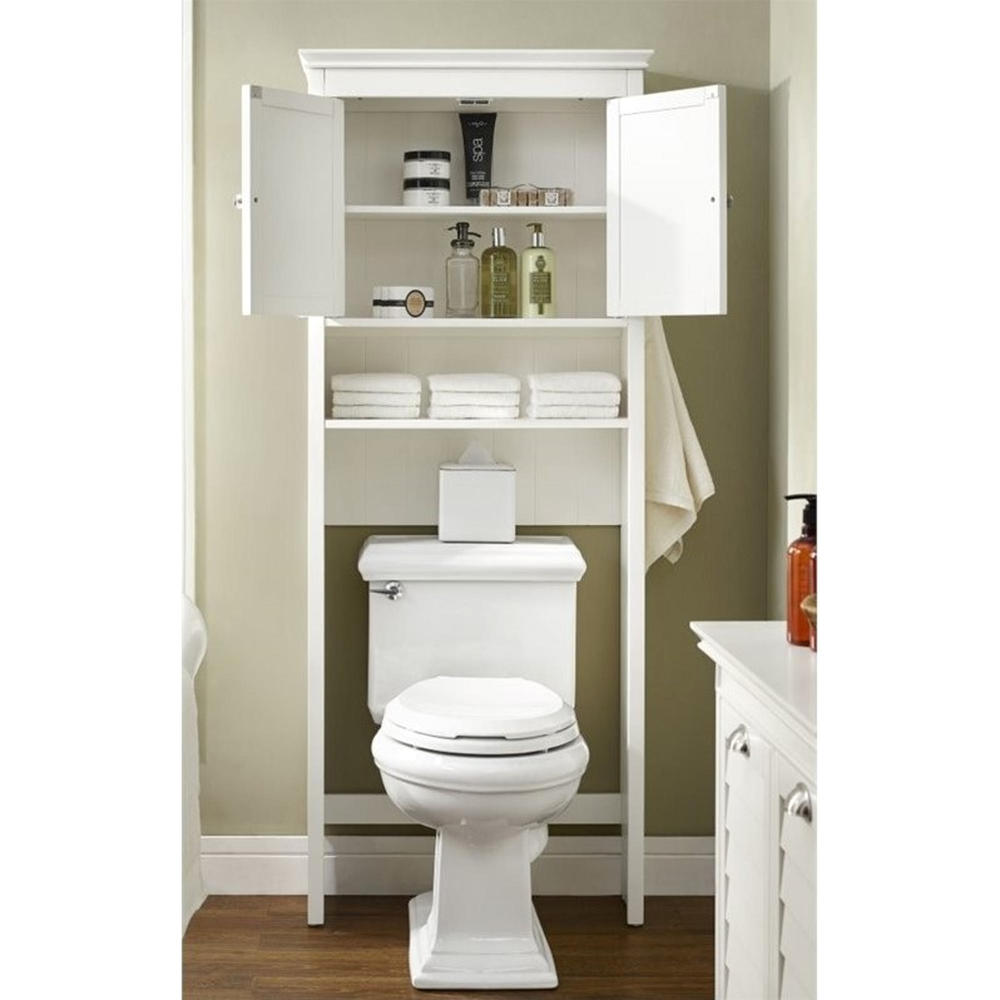 Crosley Furniture Lydia Wood Space Saver Cabinet - White