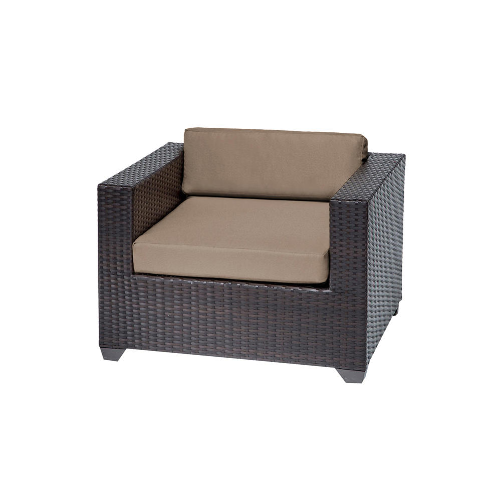 TK Classics Premier 5pc. Wicker Patio Furniture Set - Espresso