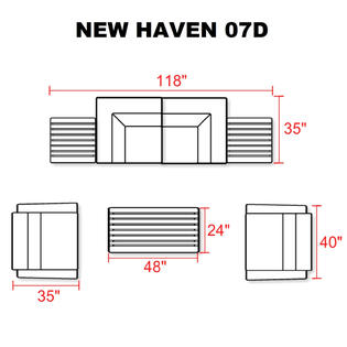 TK Classics New Haven 7pc. Outdoor Furniture Set-Sears ...