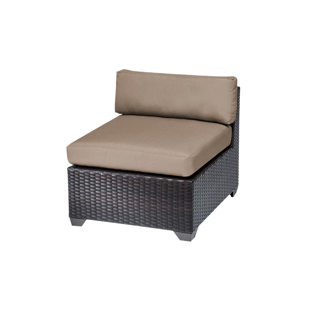 TK Classics Premier 6pc. Outdoor Wicker Furniture Set - Espresso/Wheat