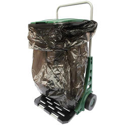 Bosmere All Purpose Garden Cart, Adjustable Collapsible Yard Waste Can, Portable Trash Bin