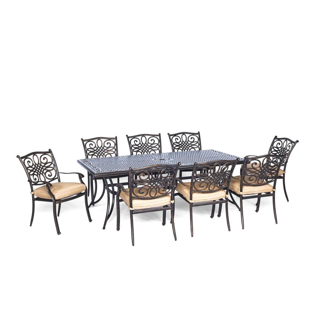 Hanover Traditions 9pc. Dining Set - Bronze