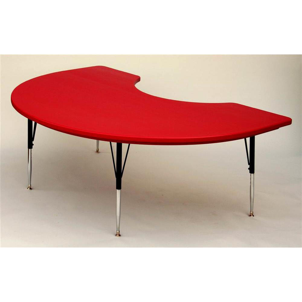 Correll 72" Blow Molded Standard Activity Table - Red